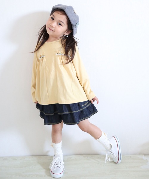 trois lapins kp（トロワラパンケーピー）の「フリルキュロット(100-130cm)（その他パンツ・キッズ・ネイビー・110cm/100cm/120cm/130cm）」の11枚目の写真