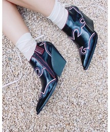 Jeffrey Campbell | ステッチデザインウエスタンブーティー(ブーツ)