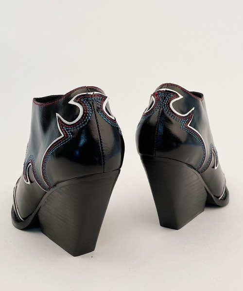 Jeffrey Campbell(ジェフリーキャンベル)の「ステッチデザインウエスタンブーティー(ブーツ・レディース・ブラック・38/36/37/39)」の5枚目の写真