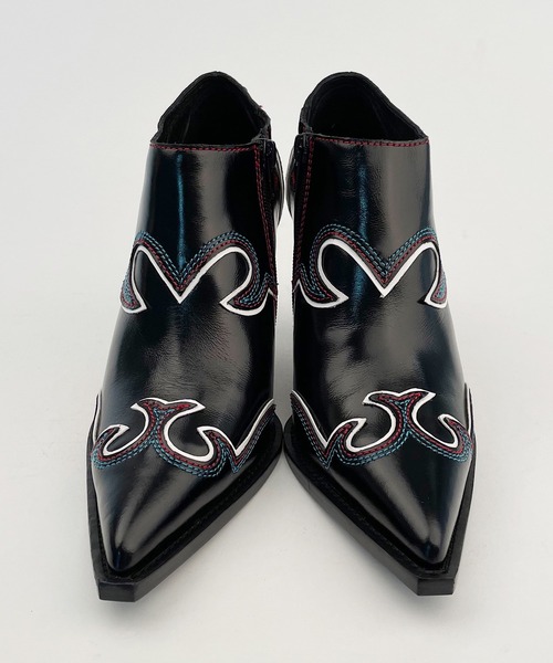 Jeffrey Campbell(ジェフリーキャンベル)の「ステッチデザインウエスタンブーティー(ブーツ・レディース・ブラック・38/36/37/39)」の3枚目の写真