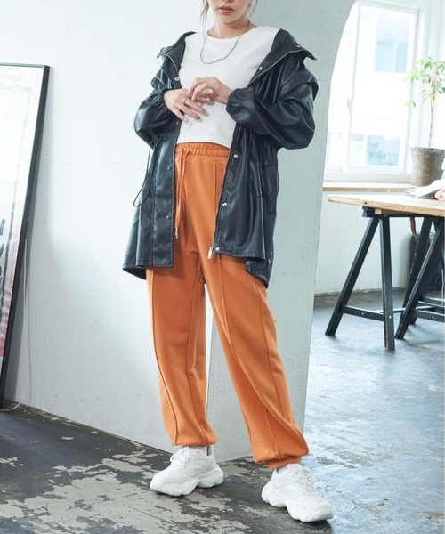 WEGO（ウィゴー）の「WEGO/2WAYフェイクレザーブルゾン（ブルゾン・レディース・ブラック/オフホワイト・FREE）」の14枚目の写真