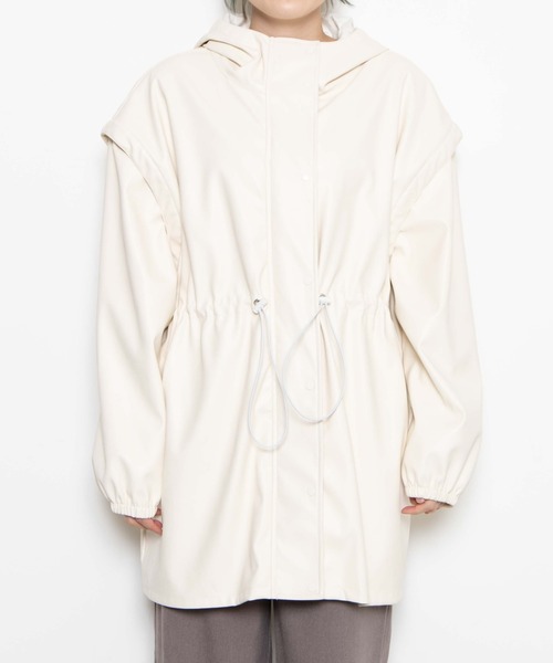 WEGO（ウィゴー）の「WEGO/2WAYフェイクレザーブルゾン（ブルゾン・レディース・ブラック/オフホワイト・FREE）」の15枚目の写真