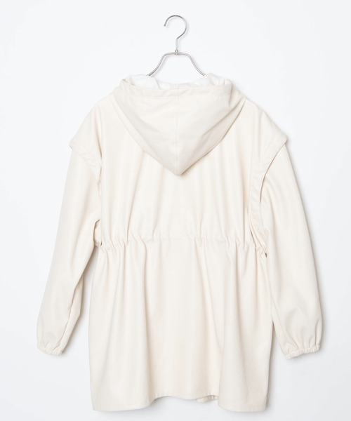 WEGO（ウィゴー）の「WEGO/2WAYフェイクレザーブルゾン（ブルゾン・レディース・ブラック/オフホワイト・FREE）」の21枚目の写真