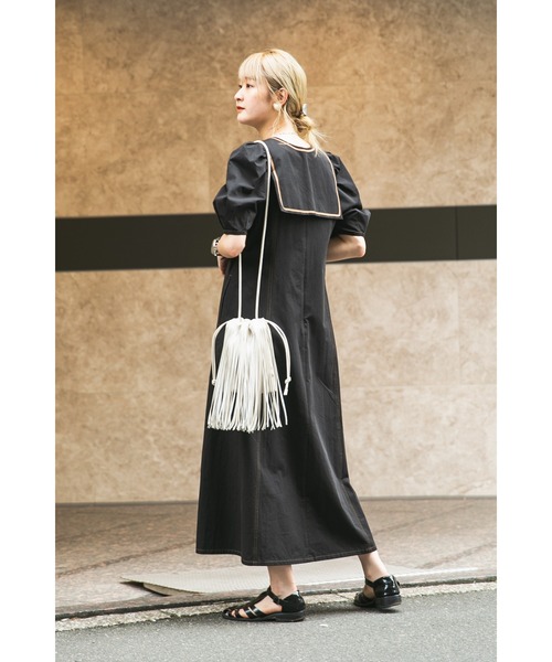 ADD CULUMN（アドカラム）の「(ADD CULUMN)ポシェットショルダー（ショルダーバッグ・レディース・ホワイト/ブラック/ピンク・FREE）」の11枚目の写真