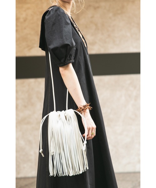 ADD CULUMN（アドカラム）の「(ADD CULUMN)ポシェットショルダー（ショルダーバッグ・レディース・ホワイト/ブラック/ピンク・FREE）」の12枚目の写真