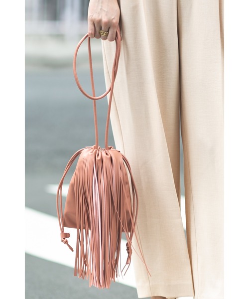 ADD CULUMN（アドカラム）の「(ADD CULUMN)ポシェットショルダー（ショルダーバッグ・レディース・ホワイト/ブラック/ピンク・FREE）」の14枚目の写真