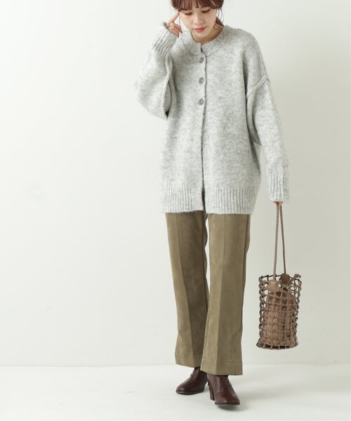 RAY CASSIN（レイカズン）の「ポンチスウェードリラックスセミフレアパンツ（スラックス・レディース・カーキ/モカ/キナリ・SMALL/MEDIUM）」の11枚目の写真