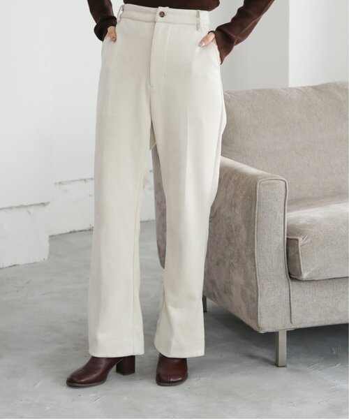 RAY CASSIN（レイカズン）の「ポンチスウェードリラックスセミフレアパンツ（スラックス・レディース・カーキ/モカ/キナリ・SMALL/MEDIUM）」の18枚目の写真