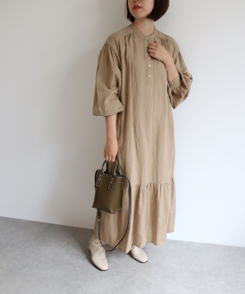 MIAN （ミアン）の「NEMESIA / 2wayミニポシェット（ショルダーバッグ・レディース・ブラック/グレイッシュベージュ/ボルドー/カーキ/ブラウン/アイボリー/ラベンダー/グリーン・FREE）」の12枚目の写真