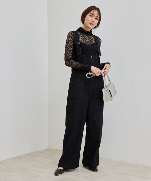 ROPE' PICNIC（ロペピクニック）の「カットレースインナー（Tシャツ/カットソー・レディース・ブラック/オフホワイト・38）」の12枚目の写真