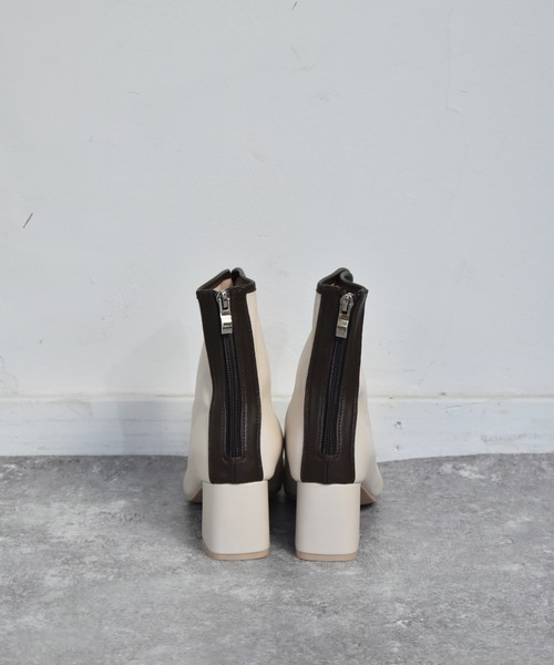 RETRO GIRL（レトロガール）の「パイピングブーツ（ブーツ・レディース・ブラック/ダークブラウン/オフホワイト・M/L）」の13枚目の写真