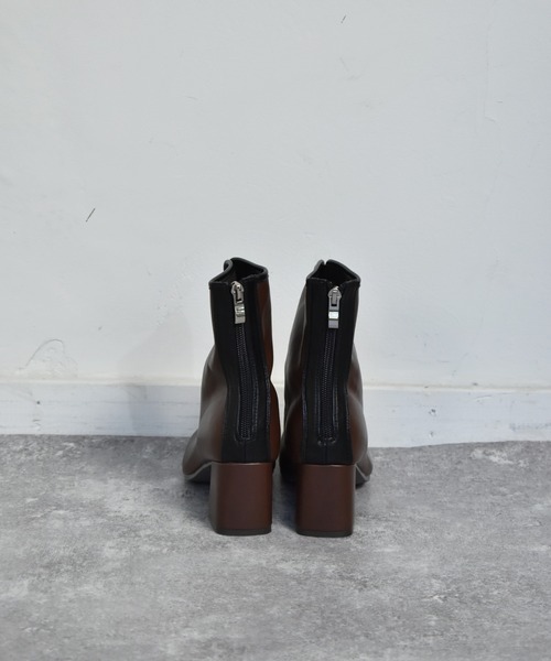 RETRO GIRL（レトロガール）の「パイピングブーツ（ブーツ・レディース・ブラック/ダークブラウン/オフホワイト・M/L）」の6枚目の写真