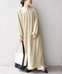 SHIPS Days | SHIPS Days:ロングスリーブギャザーワンピース(ワンピース)