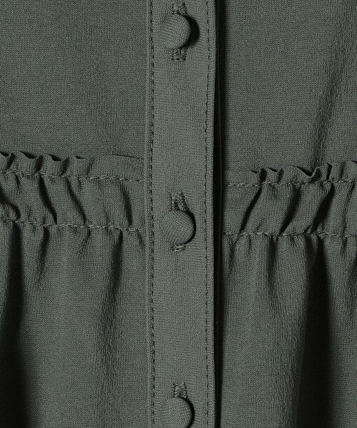 SHIPS Days(シップスデイズ)の「SHIPS Days:ロングスリーブギャザーワンピース(ワンピース・レディース・ダークグレー/ベージュ・ONE SIZE)」の10枚目の写真