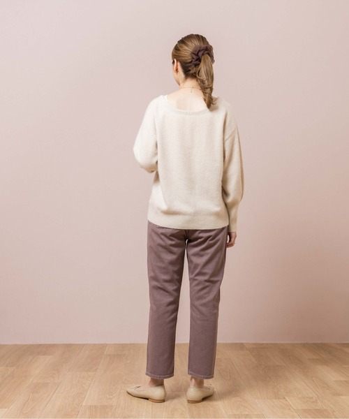 flower（フラワー）の「サニーデイズパンツ4（デニムパンツ・レディース・ブラウン/ベージュ/ピンク・FREE）」の19枚目の写真