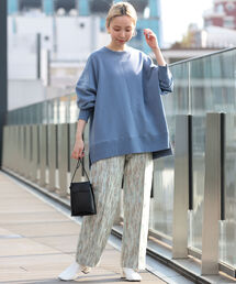 Ray BEAMS | 【WEB限定】Ray BEAMS / スウェット ビッグ クルーネック プルオーバー(スウェット)
