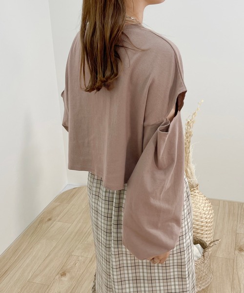 apres jour clair】肩あきロンT【ZOZOTOWN限定アイテム】（Tシャツ