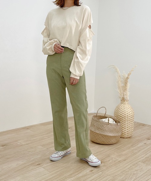 apres jour clair】肩あきロンT【ZOZOTOWN限定アイテム】（Tシャツ