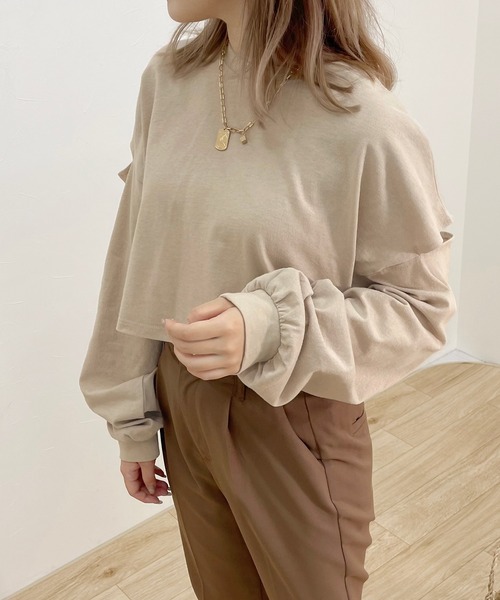 apres jour clair】肩あきロンT【ZOZOTOWN限定アイテム】（Tシャツ