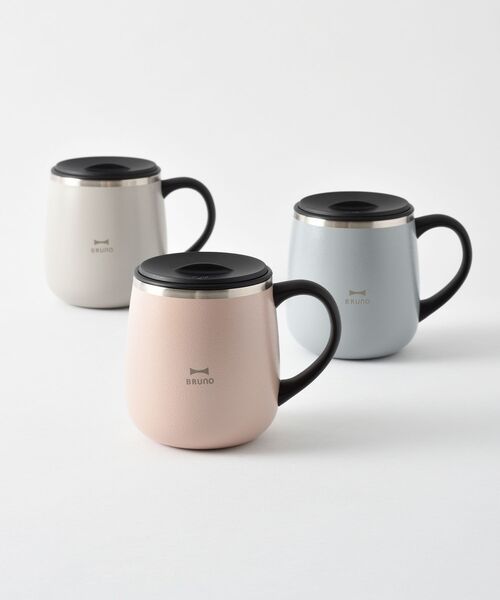 BRUNO(ブルーノ)の「蓋つきステンレスマグ short(グラス/マグカップ/タンブラー・レディース・ピンク/グレー系その他/グレイッシュベージュ/グリーン/ブラウン/グレー/アイボリー・フリ-)」の14枚目の写真
