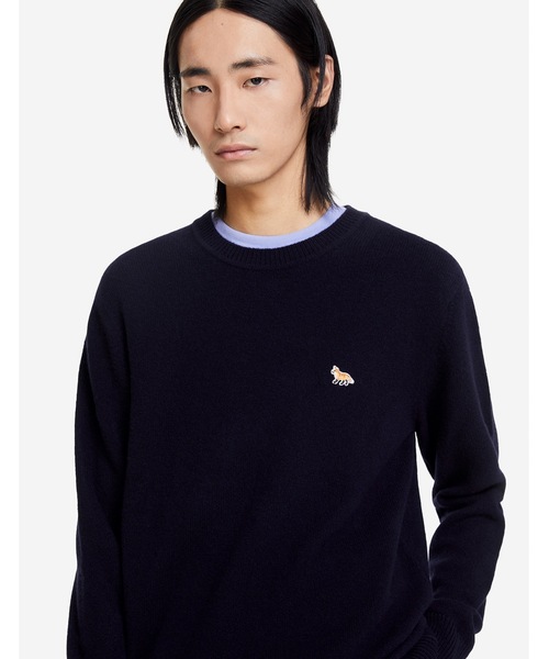 Maison Kitsune(メゾンキツネ)の「BABY FOX PATCH COSY R-NECK PULLOVER(ニット/セーター・メンズ・ネイビー/ダークグレー/ブラック/ベージュ・S/M/L/XL/XS)」の19枚目の写真