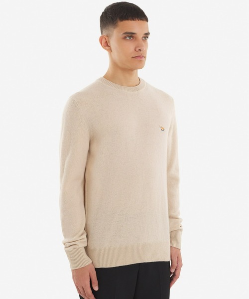 Maison Kitsune(メゾンキツネ)の「BABY FOX PATCH COSY R-NECK PULLOVER(ニット/セーター・メンズ・ネイビー/ダークグレー/ブラック/ベージュ・S/M/L/XL/XS)」の12枚目の写真