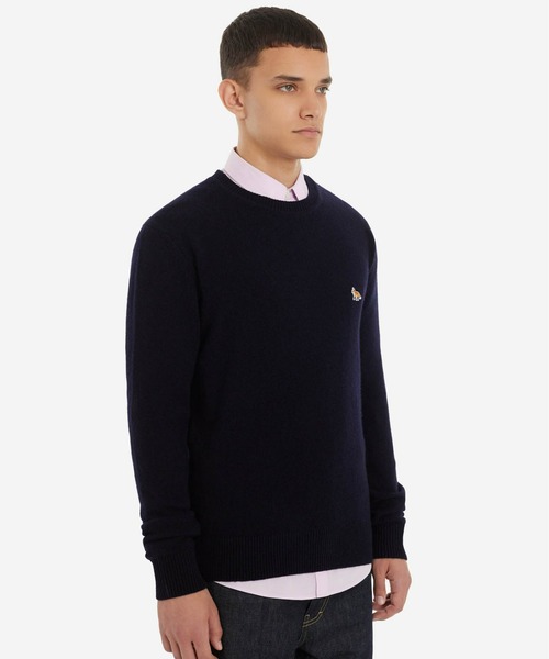 Maison Kitsune(メゾンキツネ)の「BABY FOX PATCH COSY R-NECK PULLOVER(ニット/セーター・メンズ・ネイビー/ダークグレー/ブラック/ベージュ・S/M/L/XL/XS)」の9枚目の写真