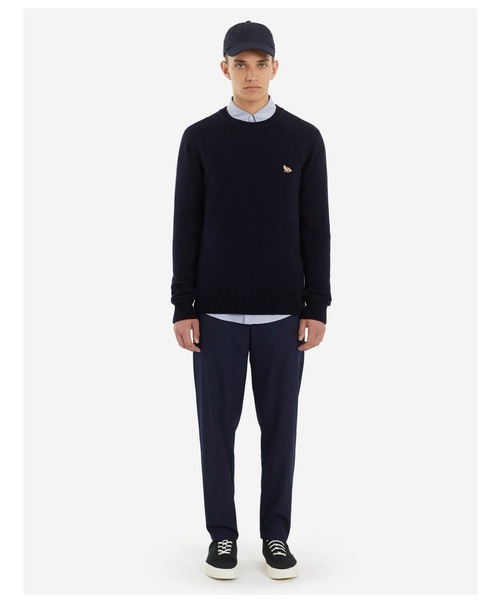 Maison Kitsune(メゾンキツネ)の「BABY FOX PATCH COSY R-NECK PULLOVER(ニット/セーター・メンズ・ネイビー/ダークグレー/ブラック/ベージュ・S/M/L/XL/XS)」の16枚目の写真