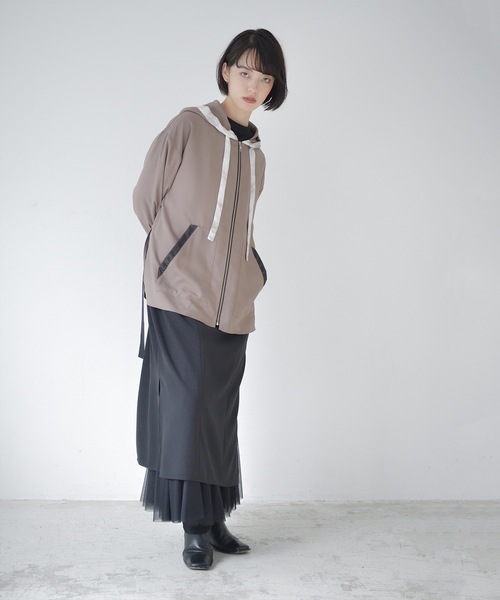 La SRIC（ラスリック）の「La SRIC / タイダイトリミングパーカ（パーカー・レディース・モカ/ネイビー・MEDIUM）」の17枚目の写真