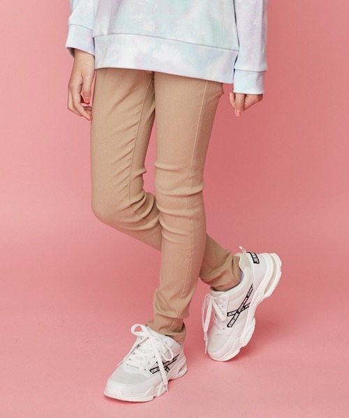 JENNI love（ジェニィラブ）の「ウルトラストレッチカラーレギパン（その他パンツ・キッズ・ブラック/ベージュ/グレー/ミント/ラベンダー・150cm/160cm/130cm/140cm）」の3枚目の写真