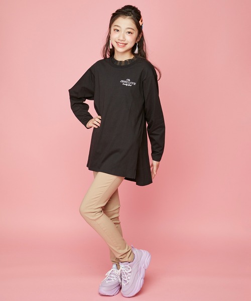 JENNI love（ジェニィラブ）の「ウルトラストレッチカラーレギパン（その他パンツ・キッズ・ブラック/ベージュ/グレー/ミント/ラベンダー・150cm/160cm/130cm/140cm）」の6枚目の写真