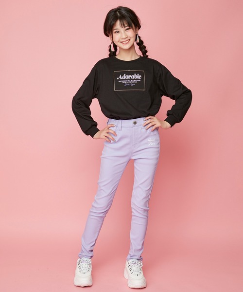 JENNI love（ジェニィラブ）の「ウルトラストレッチカラーレギパン（その他パンツ・キッズ・ブラック/ベージュ/グレー/ミント/ラベンダー・150cm/160cm/130cm/140cm）」の21枚目の写真