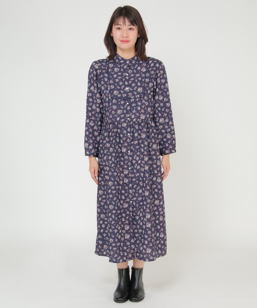 ikka(イッカ)の「プリントボザム切り替えワンピース(ワンピース・レディース・ネイビー/ダークネイビー・M/L)」の13枚目の写真