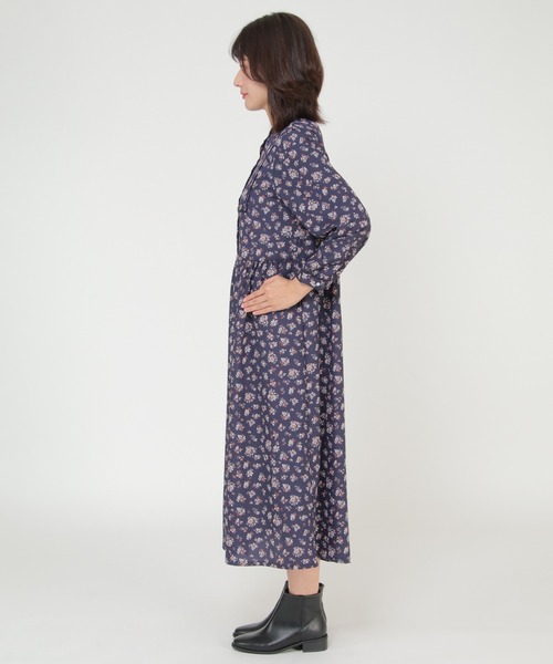 ikka(イッカ)の「プリントボザム切り替えワンピース(ワンピース・レディース・ネイビー/ダークネイビー・M/L)」の12枚目の写真