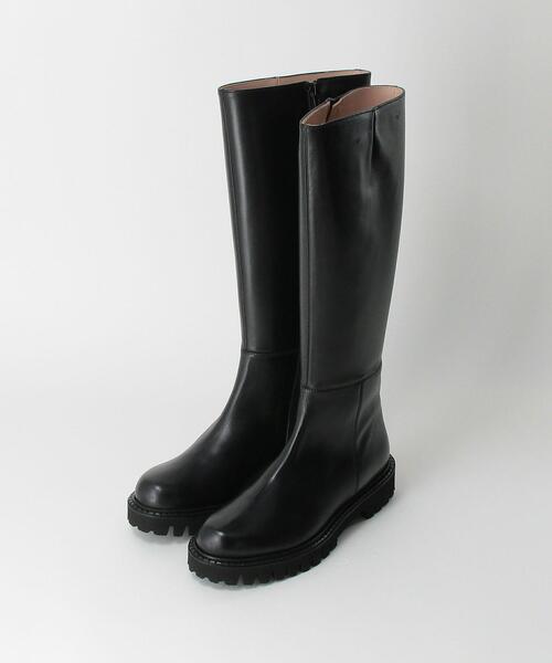 CORSO ROMA，9（コルソローマ）の「＜CORSO ROMA 9＞レザーロング ブーツ（ブーツ・レディース・ブラック・38/36/37/36h/37h）」の6枚目の写真