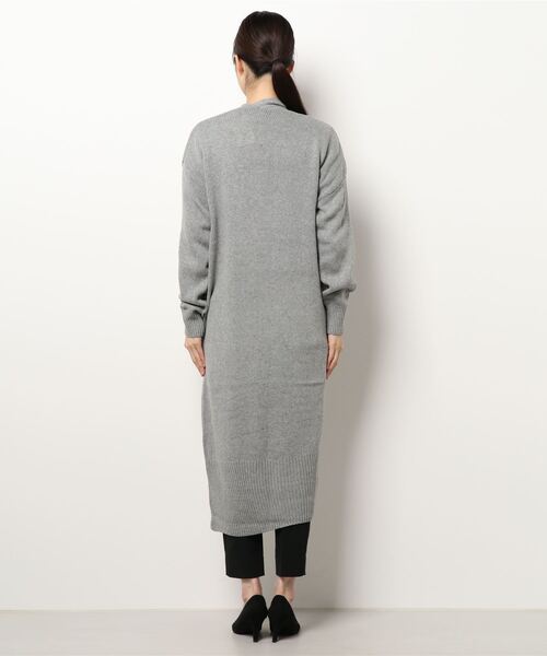 Ritzy（リッツィー）の「オーバーサイズ ロング丈 ニットカーディガン（カーディガン/ボレロ・レディース・ブラック/グレー・FREE）」の6枚目の写真