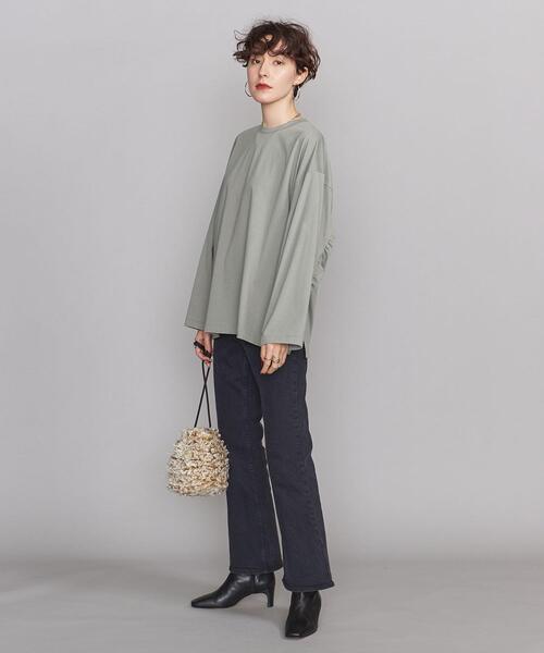 BEAUTY&YOUTH UNITED ARROWS（ビューティーアンドユースユナイテッドアローズ）の「BY 起毛パッカリングギャザー カットソー（Tシャツ/カットソー・レディース・ホワイト/ダークグレー/ライム・FREE）」の8枚目の写真