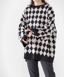 yuw | JACQUARD KNIT PULLOVER　236153(ニット/セーター)