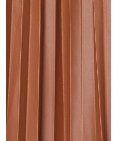 earth music&ecology（アースミュージックアンドエコロジー）の「フェイクレザープリーツスカート　＊（スカート・レディース・ブラック/ライトブラウン・FREE）」の22枚目の写真