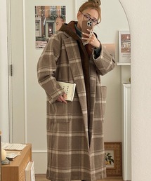 etade | 【etade】Plaid wool long coat etdwz21a007(その他アウター)
