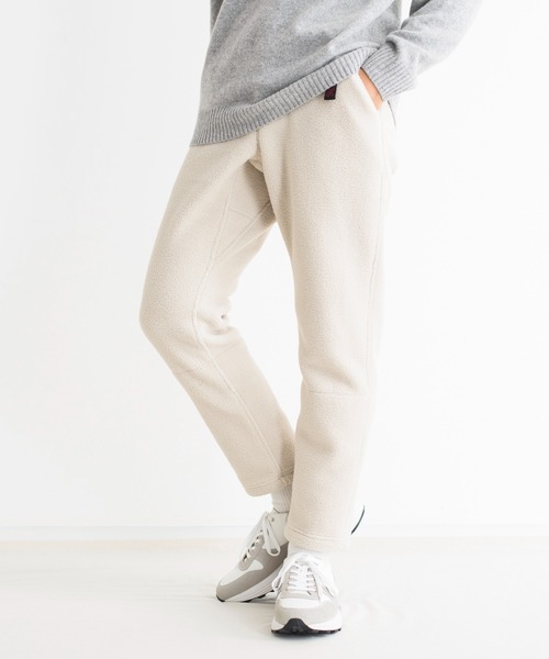 And A（アンドエー）の「GRAMICCI グラミチ / BOA FLEECE TRACK PANTS ボアフリーストラックパンツ イージーリブパンツ / GUP-21F072（その他パンツ・メンズ・ブラック/ベージュ/ナチュラル/オリーブ・X-LARGE/SMALL/LARGE/MEDIUM）」の3枚目の写真