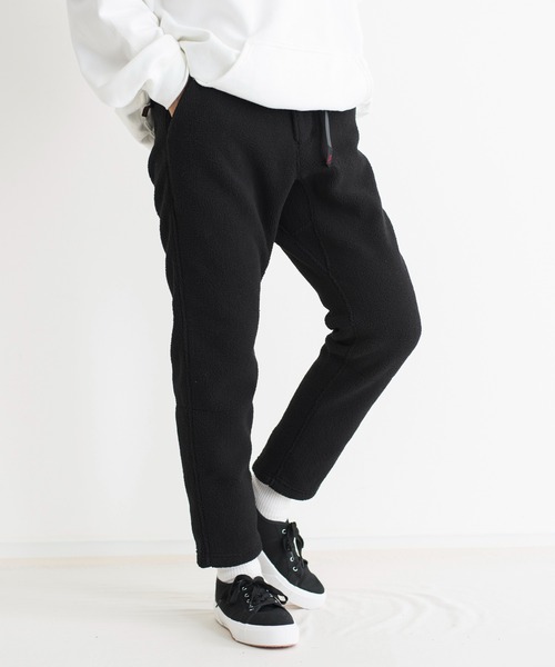 And A（アンドエー）の「GRAMICCI グラミチ / BOA FLEECE TRACK PANTS ボアフリーストラックパンツ イージーリブパンツ / GUP-21F072（その他パンツ・メンズ・ブラック/ベージュ/ナチュラル/オリーブ・X-LARGE/SMALL/LARGE/MEDIUM）」の2枚目の写真