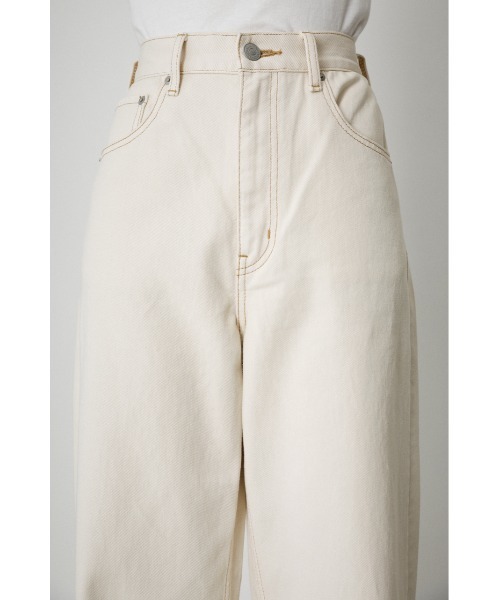 AZUL by moussy（アズールバイマウジー）の「HIGH WAIST DENIM WIDE/ハイウェストデニムワイド（デニムパンツ・レディース・オフホワイト/ライトブルー/ワンウォッシュ/ライトベージュ・MEDIUM/LARGE/SMALL/X-SMALL）」の18枚目の写真