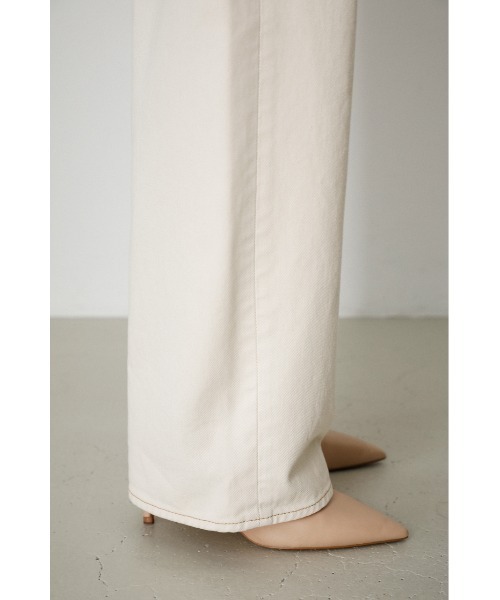 AZUL by moussy（アズールバイマウジー）の「HIGH WAIST DENIM WIDE/ハイウェストデニムワイド（デニムパンツ・レディース・オフホワイト/ライトブルー/ワンウォッシュ/ライトベージュ・MEDIUM/LARGE/SMALL/X-SMALL）」の20枚目の写真