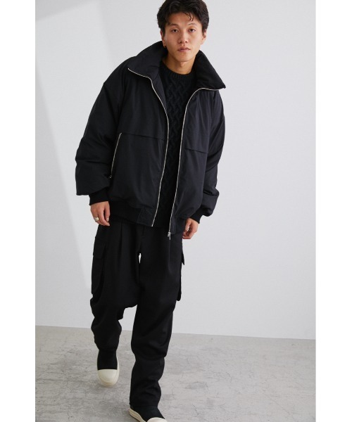 STYLEMIXER(スタイルミキサー)の「スタンドカラーショートブルゾン(ブルゾン・メンズ・ダークグリーン/ブラック・X-LARGE/LARGE/MEDIUM)」の9枚目の写真