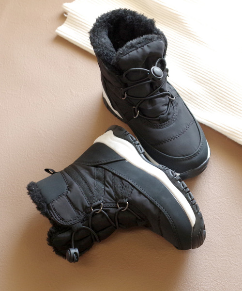 AmiAmi(アミアミ)の「あったかファー仕様!キッズスノーブーツ/ダウンブーツ(ブーツ・キッズ・ブラック/ベージュ系その他/ベージュ・18cm/19cm/20cm/21cm/22cm)」の12枚目の写真