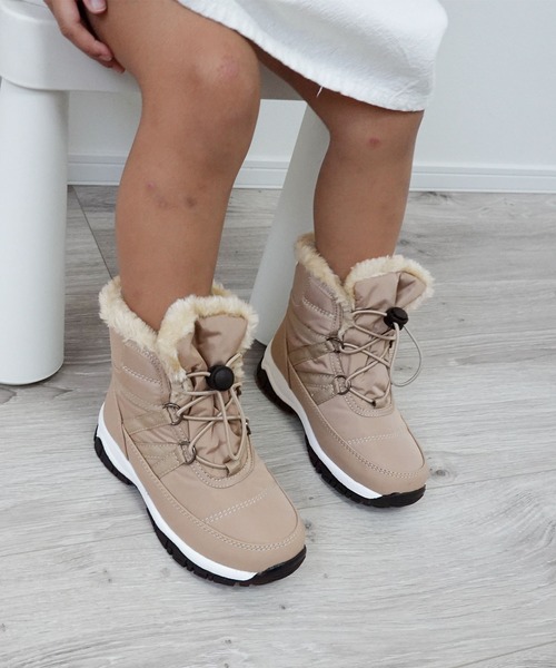 AmiAmi(アミアミ)の「あったかファー仕様!キッズスノーブーツ/ダウンブーツ(ブーツ・キッズ・ブラック/ベージュ系その他/ベージュ・18cm/19cm/20cm/21cm/22cm)」の21枚目の写真