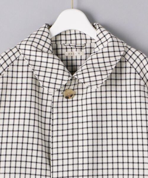 HEUGN Albert チェック ステンカラーコート HEUGN（ユーゲン）の「別注＜HEUGN（ユーゲン）＞ALBERT