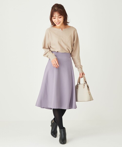 ANY SIS(エニィスィス)の「【洗える】フェイクパールドルマン ニット(ニット/セーター・レディース・ブラック系/ベージュ系/ワイン系・0)」の9枚目の写真