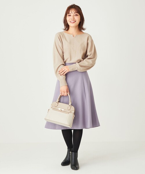 ANY SIS(エニィスィス)の「【洗える】フェイクパールドルマン ニット(ニット/セーター・レディース・ブラック系/ベージュ系/ワイン系・0)」の10枚目の写真